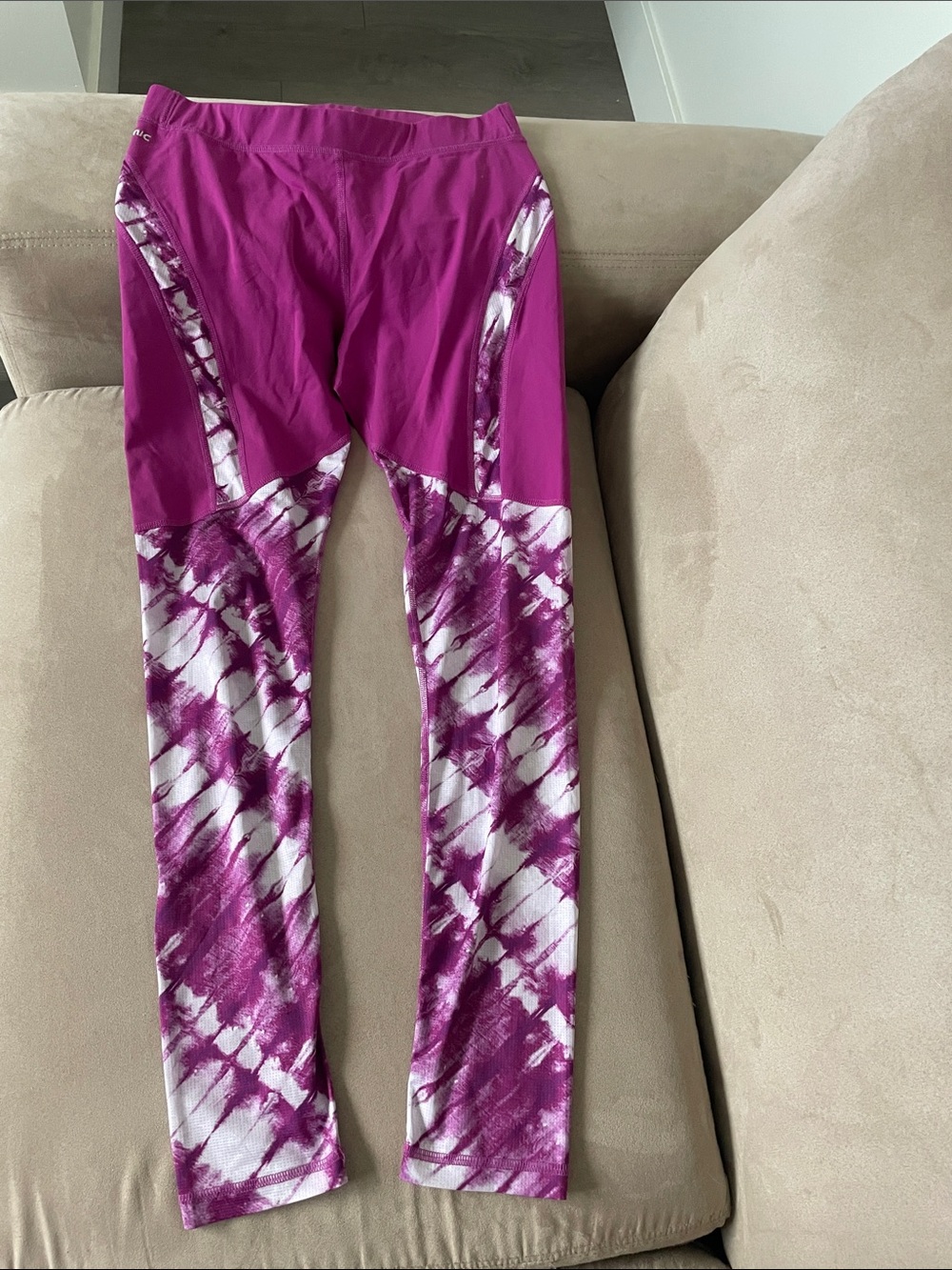 Women's Purple Tie-Dye Performance Leggings